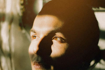 Close-up portrait of young man