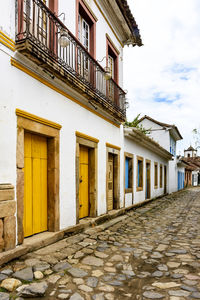 Bucolic street in the historic city of paraty in the state of rio de janeiro