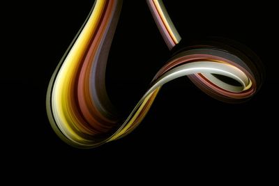Close-up of light over black background