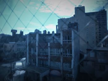 Low angle view of buildings against sky