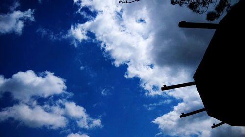 Low angle view of cloudy sky