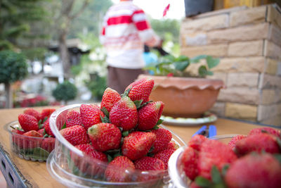 Close-up of fruits for sale in market