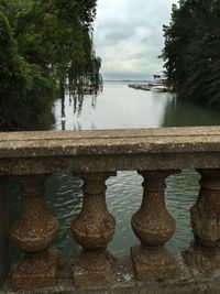 Scenic view of water against sky