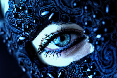 Close up of human eye