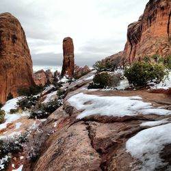Rock formations in sea