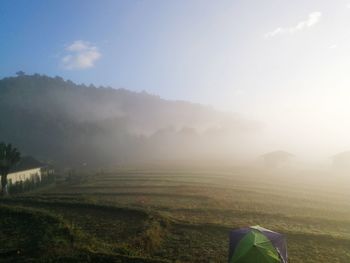 Scenic view of landscape against sky