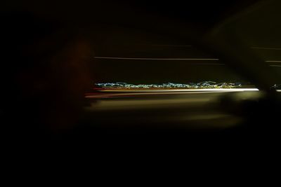 View of illuminated lights at night