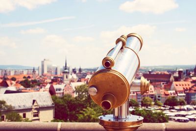 View of cityscape against the sky