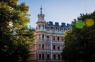 Low angle view of building against sky