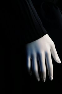 Close-up of over black background