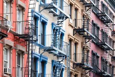 Low angle view of residential buildings