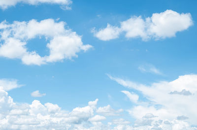 Low angle view of clouds in sky