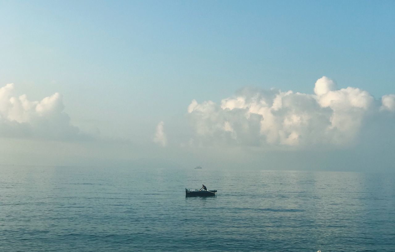 water, sea, sky, waterfront, nautical vessel, scenics - nature, beauty in nature, cloud - sky, mode of transportation, transportation, tranquil scene, horizon over water, horizon, nature, tranquility, day, idyllic, no people, outdoors, sailboat