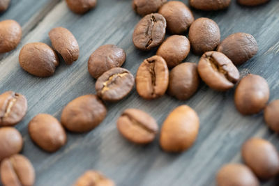 Full frame shot of roasted coffee beans