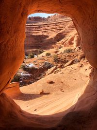 Aerial view of rock formations