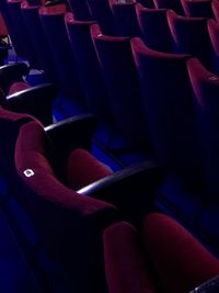 Full frame shot of empty chairs