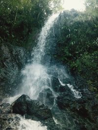 Stream flowing through rocks