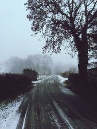 Road passing through landscape