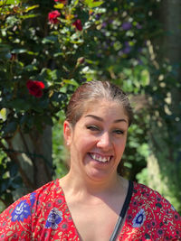 Portrait of a smiling young woman