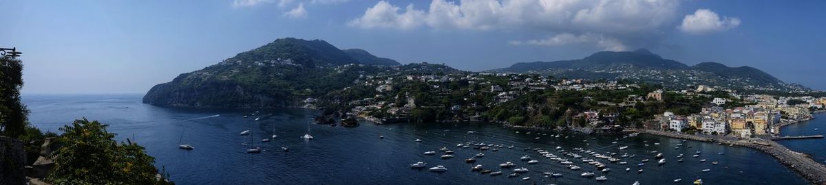 Panoramic views of ischia bridge