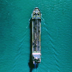 Boats in calm sea