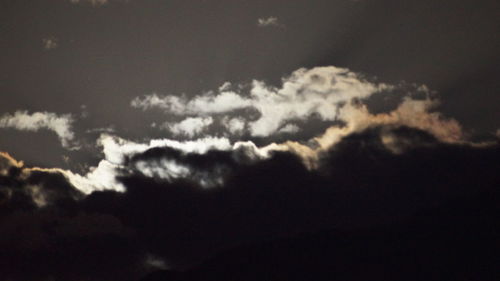 Low angle view of vapor trail in sky