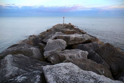 Scenic view of sea against sky