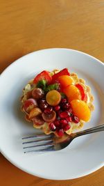 Close-up of food in plate