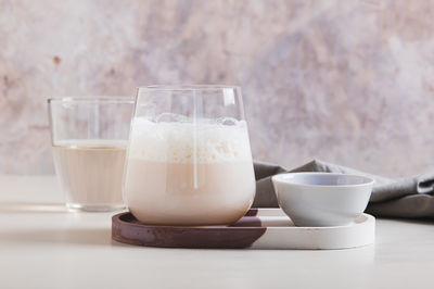 Close-up of drink on table