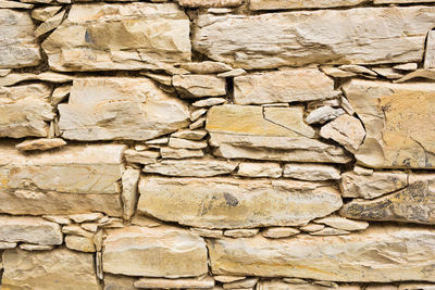 Full frame shot of stone wall