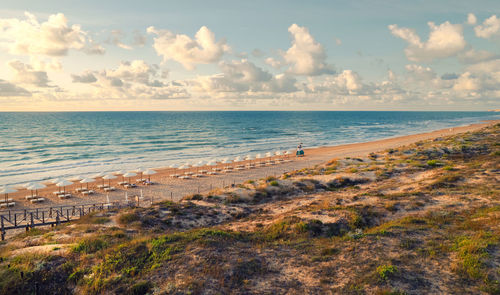 Scenic view of sea against sky