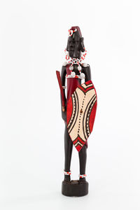 View of figurine against white background