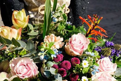 Close-up of rose bouquet