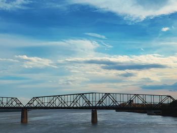 Bridge over sea against sky