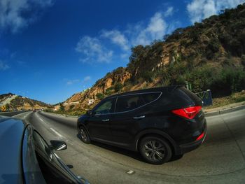Road passing through mountains