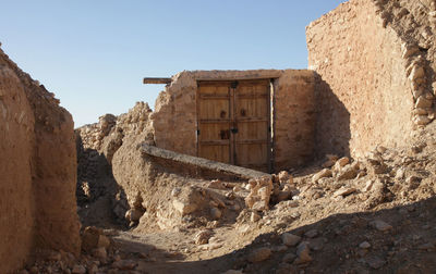 View of old ruin at chebika