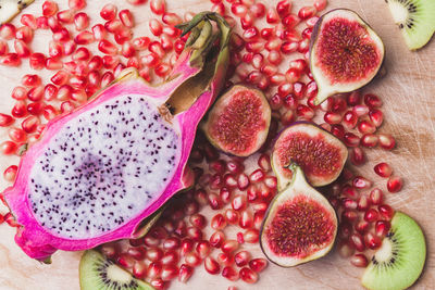 Close-up of fruits on table