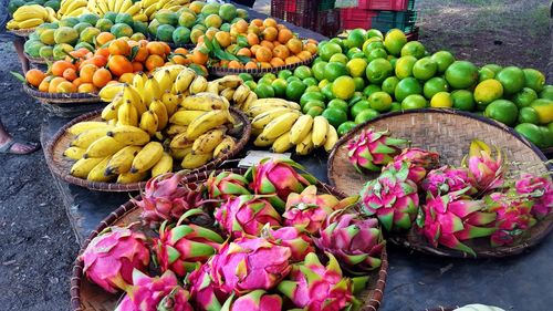 Fruits for sale in market stall