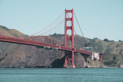 View of golden gate bridge against sky