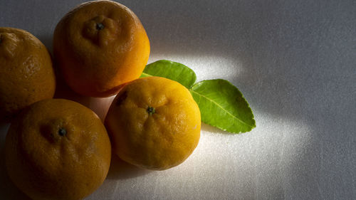 Close-up of fruits on table