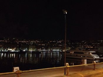 Illuminated cityscape at night