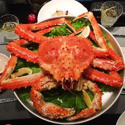 Close-up of meal served in plate