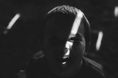 Close-up portrait of boy