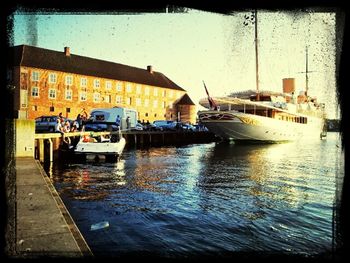 Boats in river