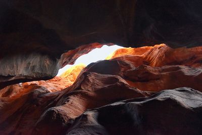 Kanarraville falls views  hiking trail waterfall kanarra creek canyon zion national park, utah, usa.