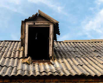 Low angle view of building against sky