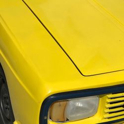 Full frame shot of yellow car