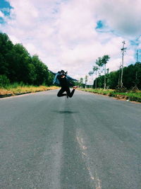 People walking on road