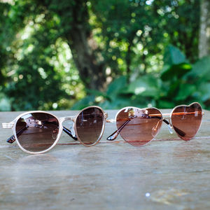 Close-up of sunglasses on table
