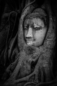 Close-up of statue of buddha